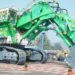 Огромен 600-тонен минен багер Liebherr, преобразуван от дизелов в електрически