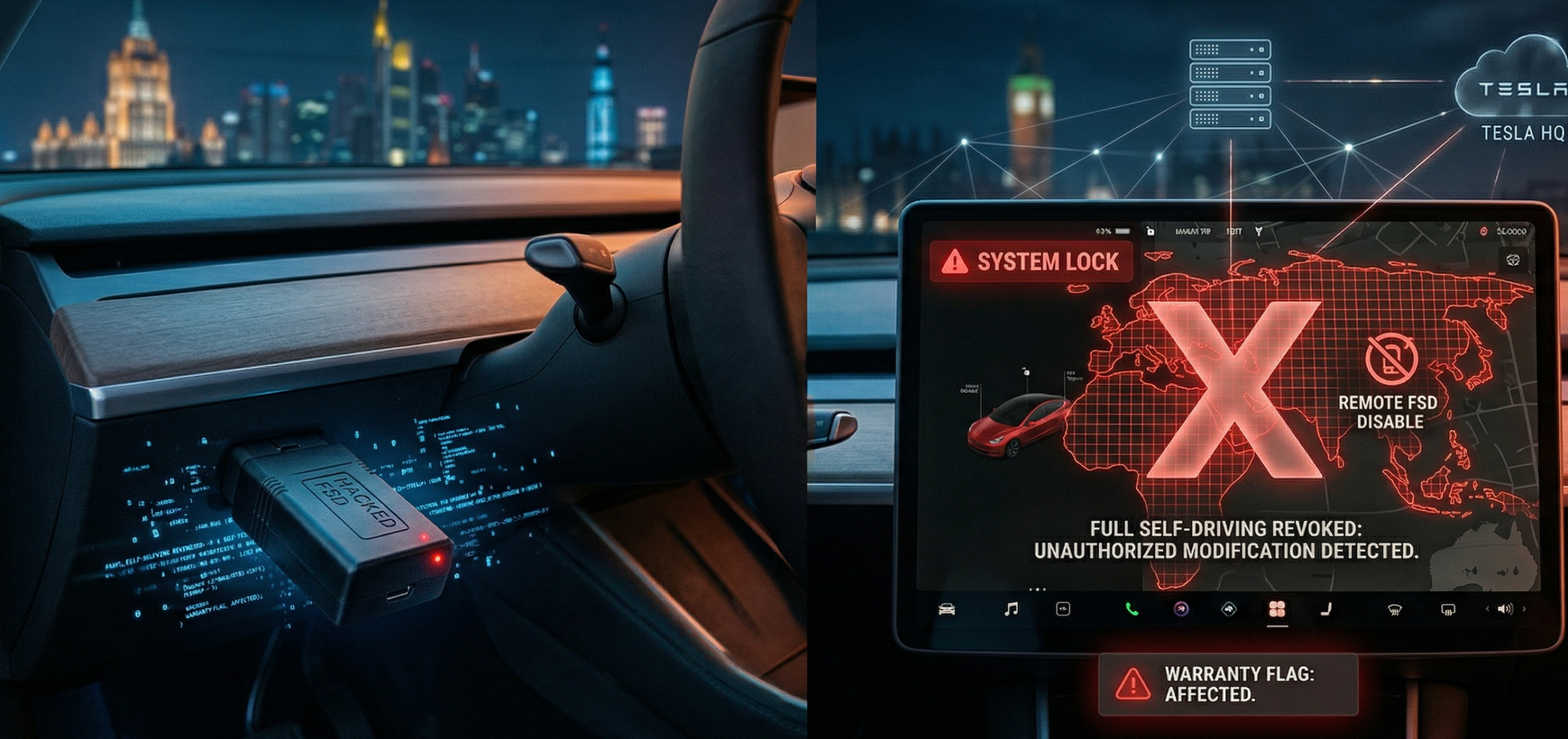 Tesla cancels FSd remotely