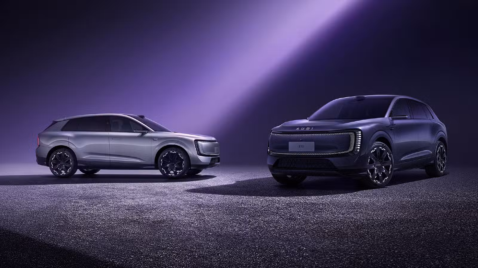 An exterior image of the AUDI E7X.