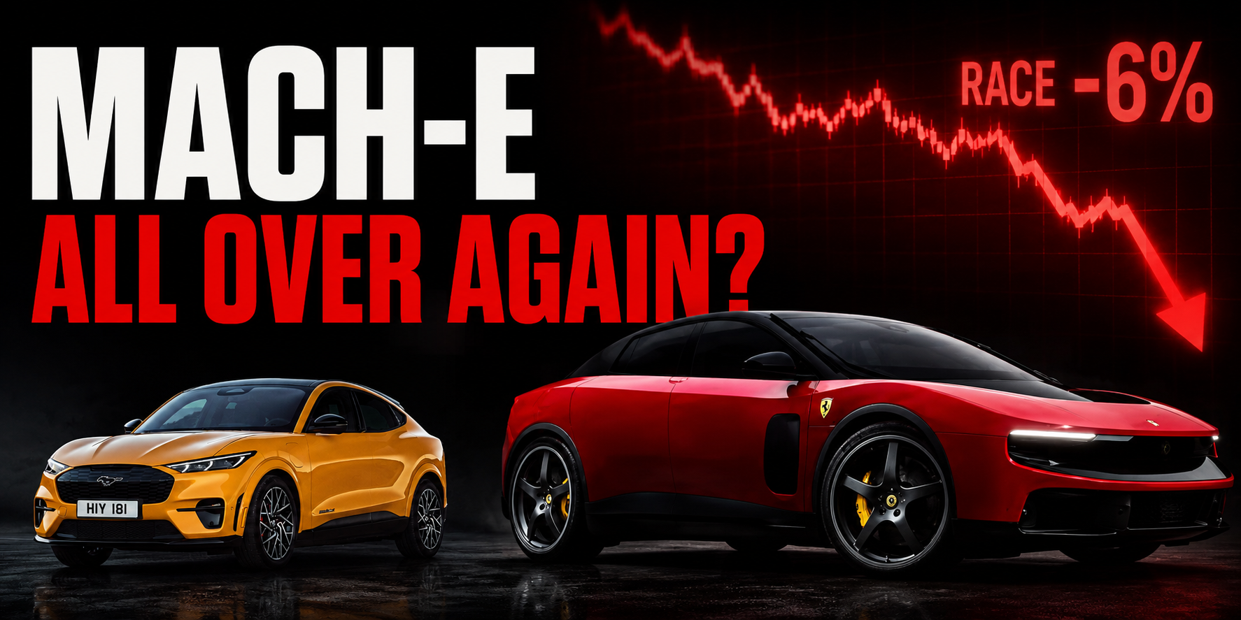 Ferrari Luce crashes stock price -mach-e moment