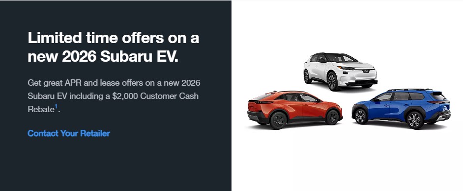 Subaru-EVs-lease-cheaper