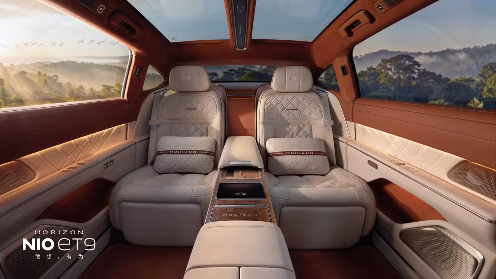 The interior of the Nio ET9 special edition.