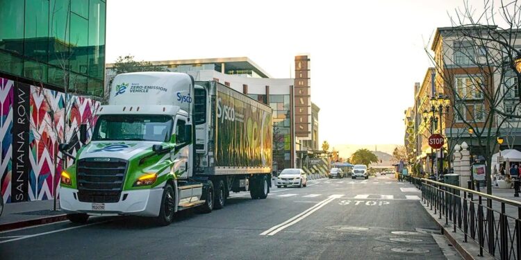Sysco Electric Freightliner Truck City 1400 copy