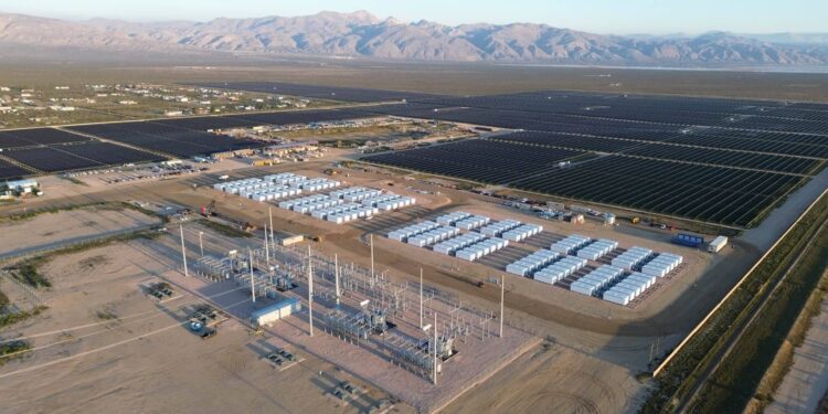 arevon eland solar plus storage drone photo