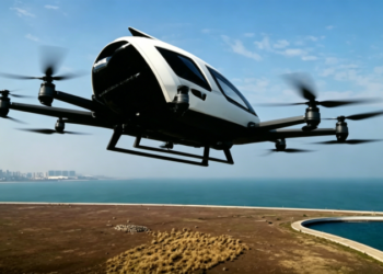 Батерии с твърда електролитна среда захранват 22-километров полет с eVTOL над пролива, докато Китай се стреми към разширяване на търговските операции