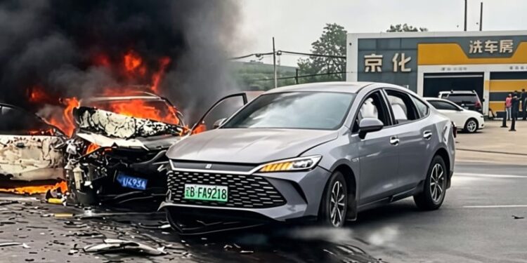 BYD Qin L PHEV разбива стереотипа за пожарите при електромобилите, докато Mazda 3 се възпламенява 1 e6af94e4ba9ae8bfaae7a7a6le7a2b0e6929ee4ba8be69585e58f8ae79bb8e585b3e4bfa1e681afa 800x465 1
