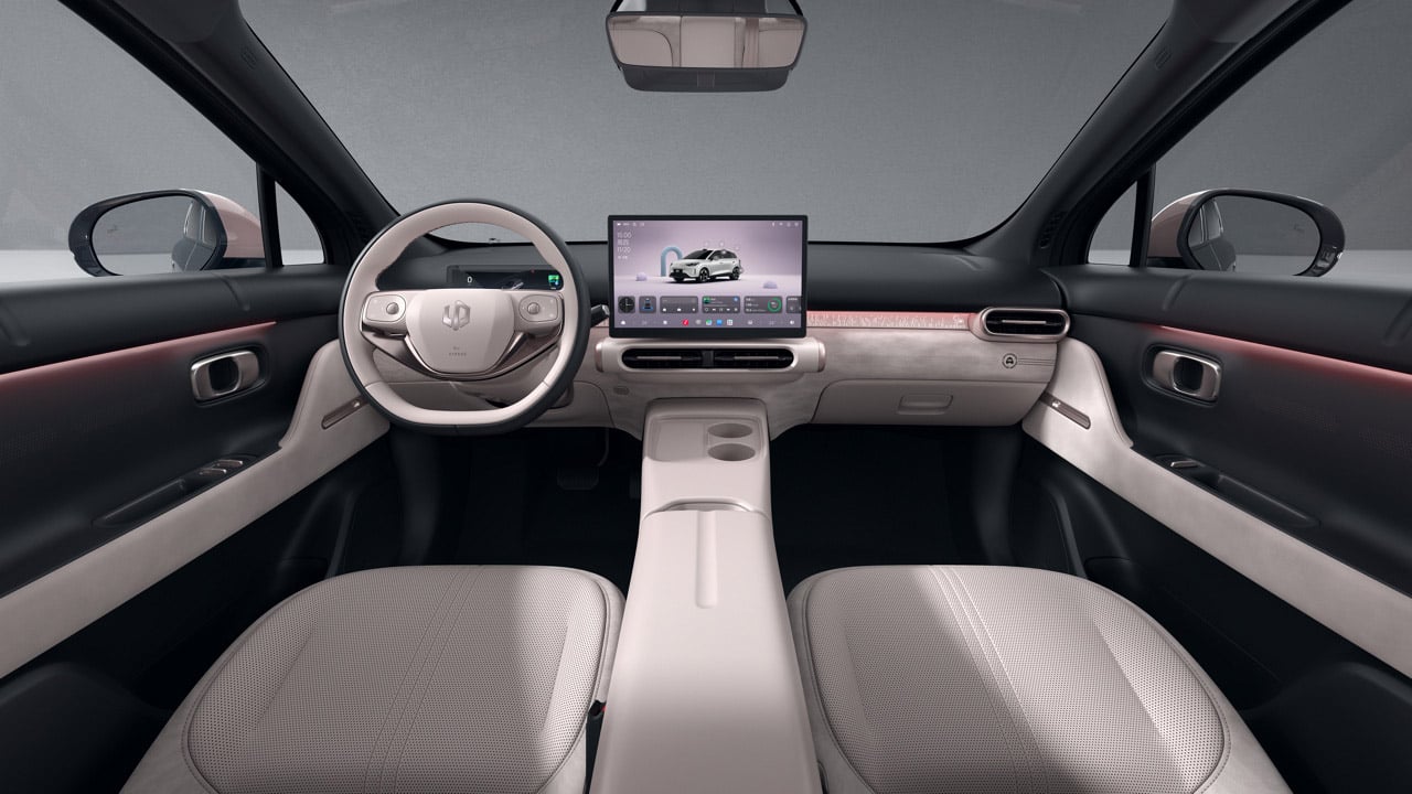 An interior photo of the Leapmotor A05s.
