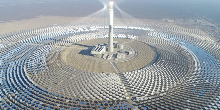 China solar farm molten salt