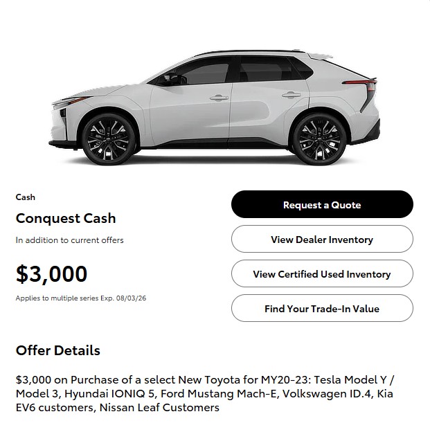 Toyota-bZ-electric-SUV-offers