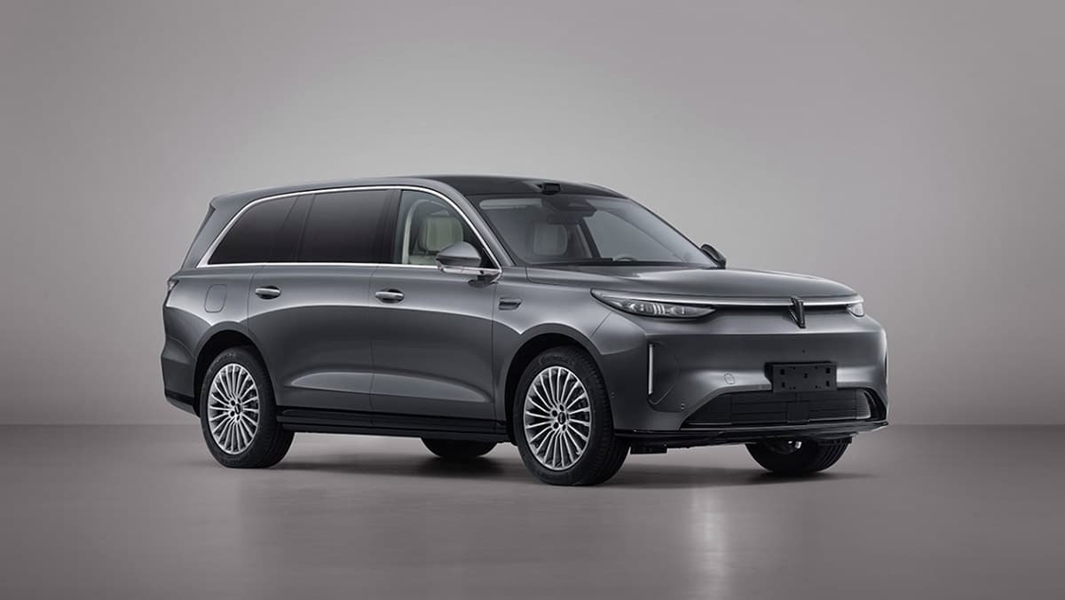 A regulatory filing image of the all-electric version of GWM’s Wey V9X.
