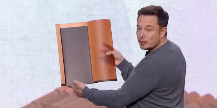 Elon Musk at Tesla Solar Roof launch hero