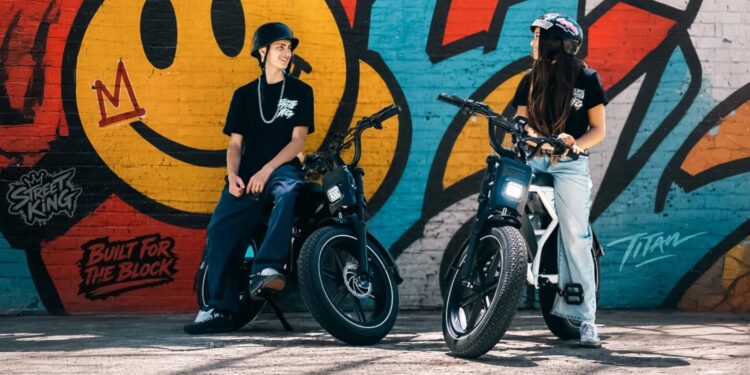 heybike titan header teens e bike moped