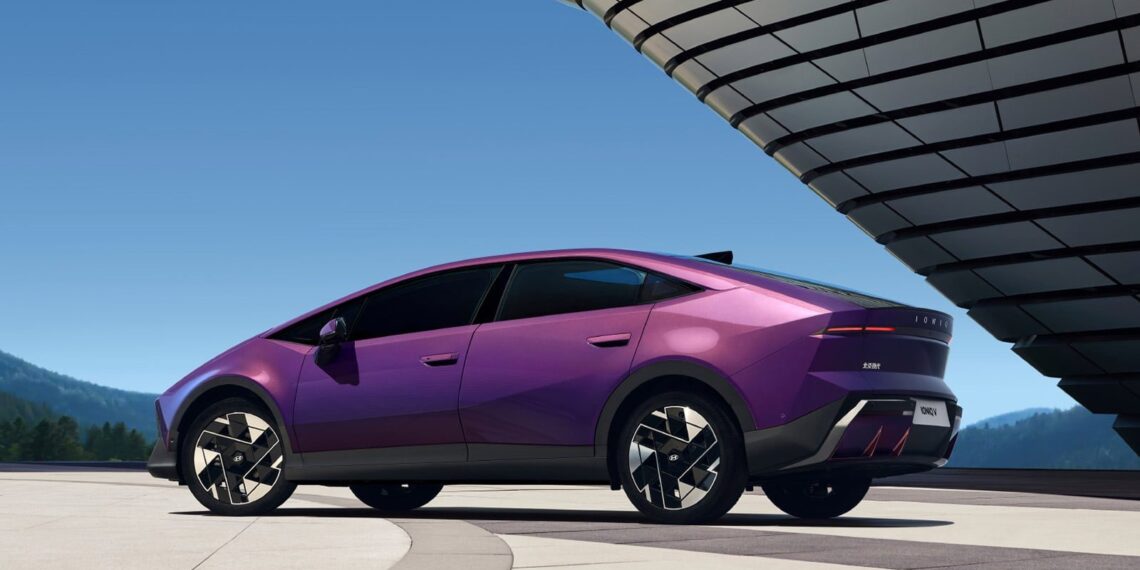 Hyundai ioniq v purple