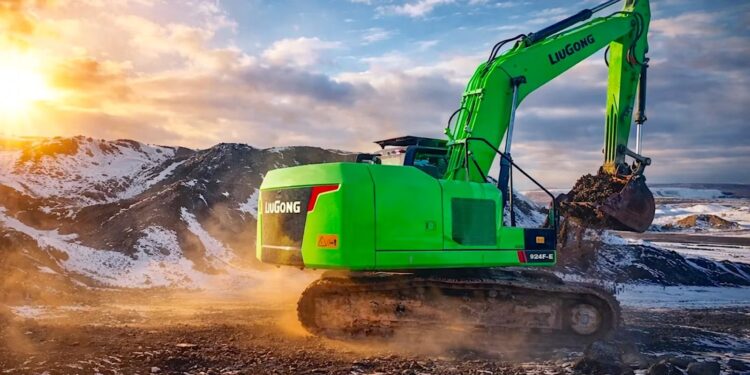 liugong 924fe electric excavator