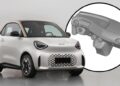 Интериорът на Smart #2 е показан на изображение от патент с голям екран