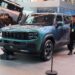 A green Chery Jetour T1 SUV on display at the Beijing auto show in April 2026.