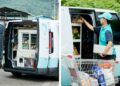 Kia превръща своя електрически ван в мобилен магазин за безплатна доставка на храна за нуждаещите се