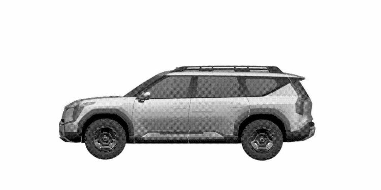 Kia off road electric suv patent side 2
