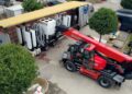Tesla accordion supercharger