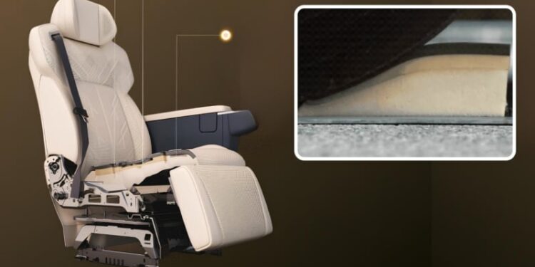 Zeekr 009 seat foam